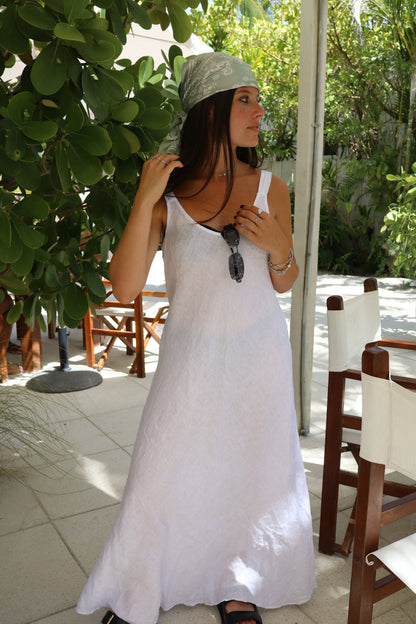 Linen Sleeveless Dress