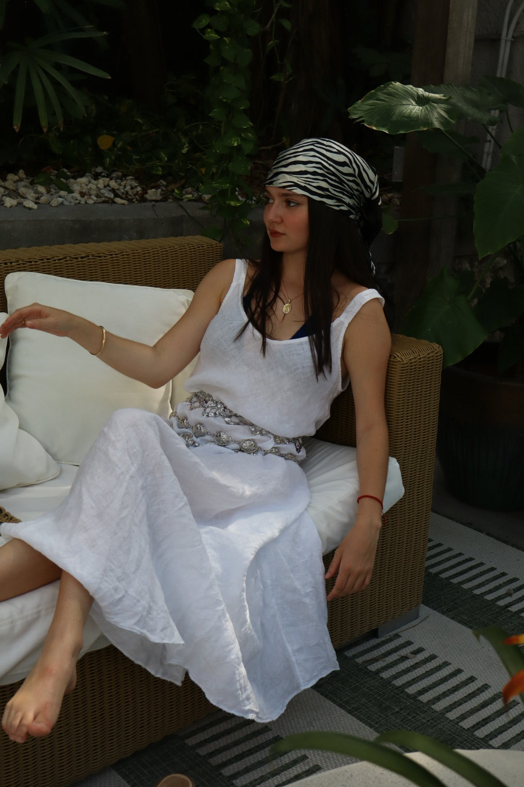 Linen Sleeveless Dress