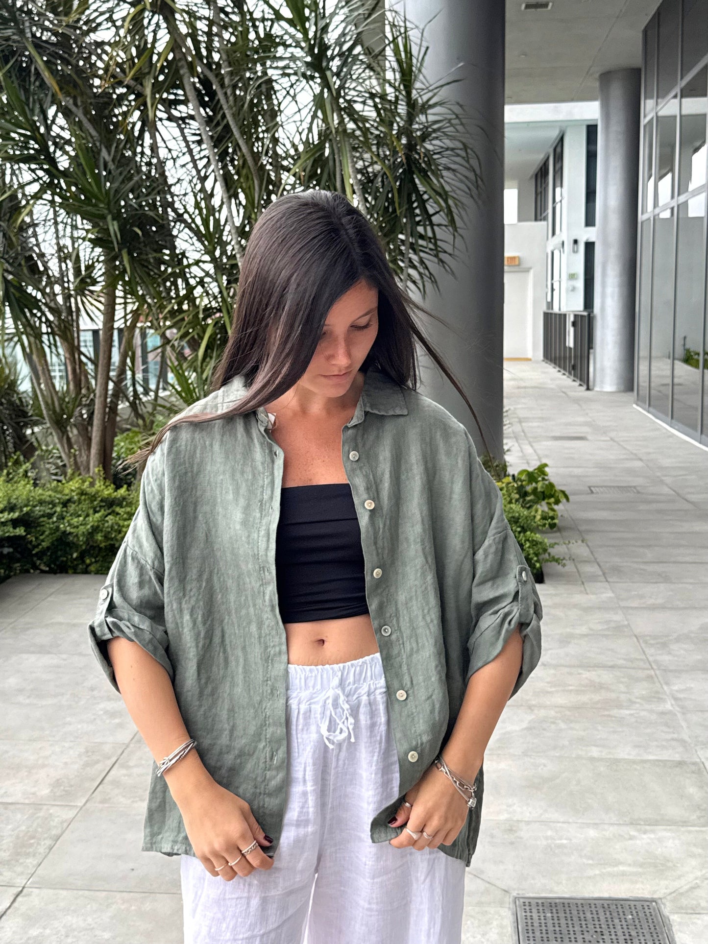 Classic Linen Button-up Shirt