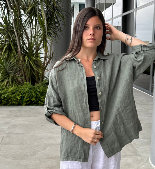 Classic Linen Button-up Shirt