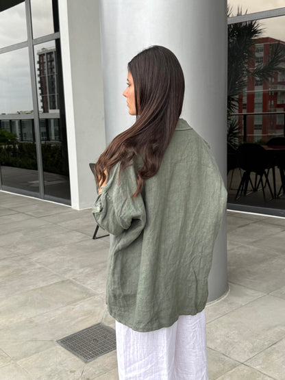 Classic Linen Button-up Shirt