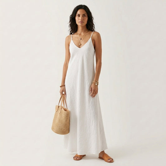 Linen Strappy Dress