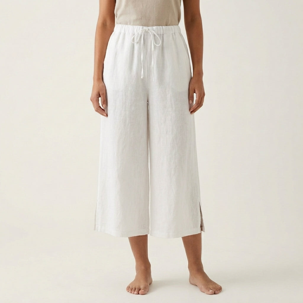 Open Side Linen Pants