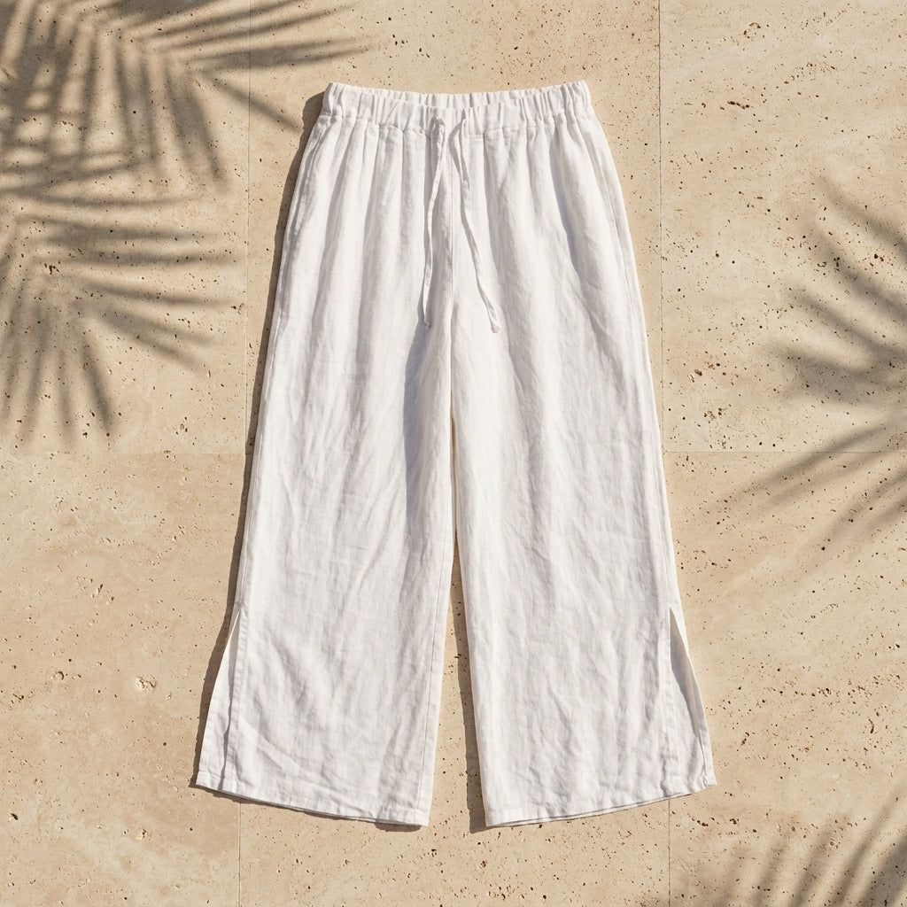 Open Side Linen Pants