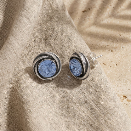 Aegean Blue Stud Earrings
