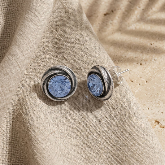 Aegean Blue Stud Earrings