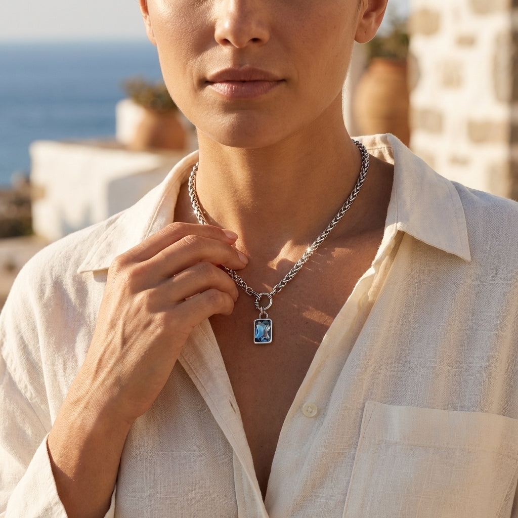 Istanbul Blue Pendant Necklace