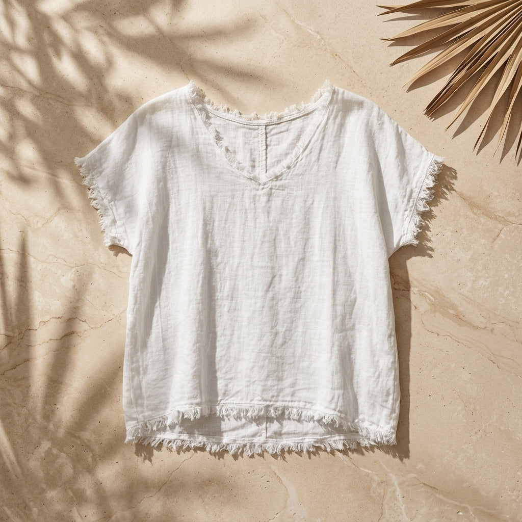 Luna Linen Top