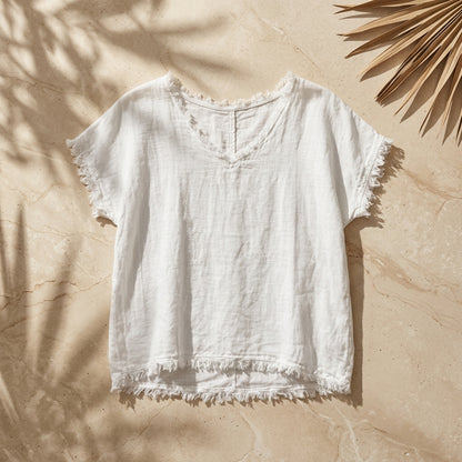 Luna Linen Top