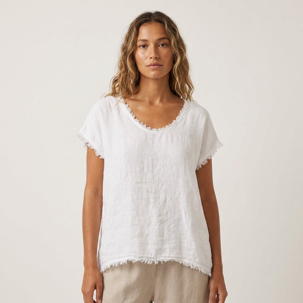 Luna Linen Top