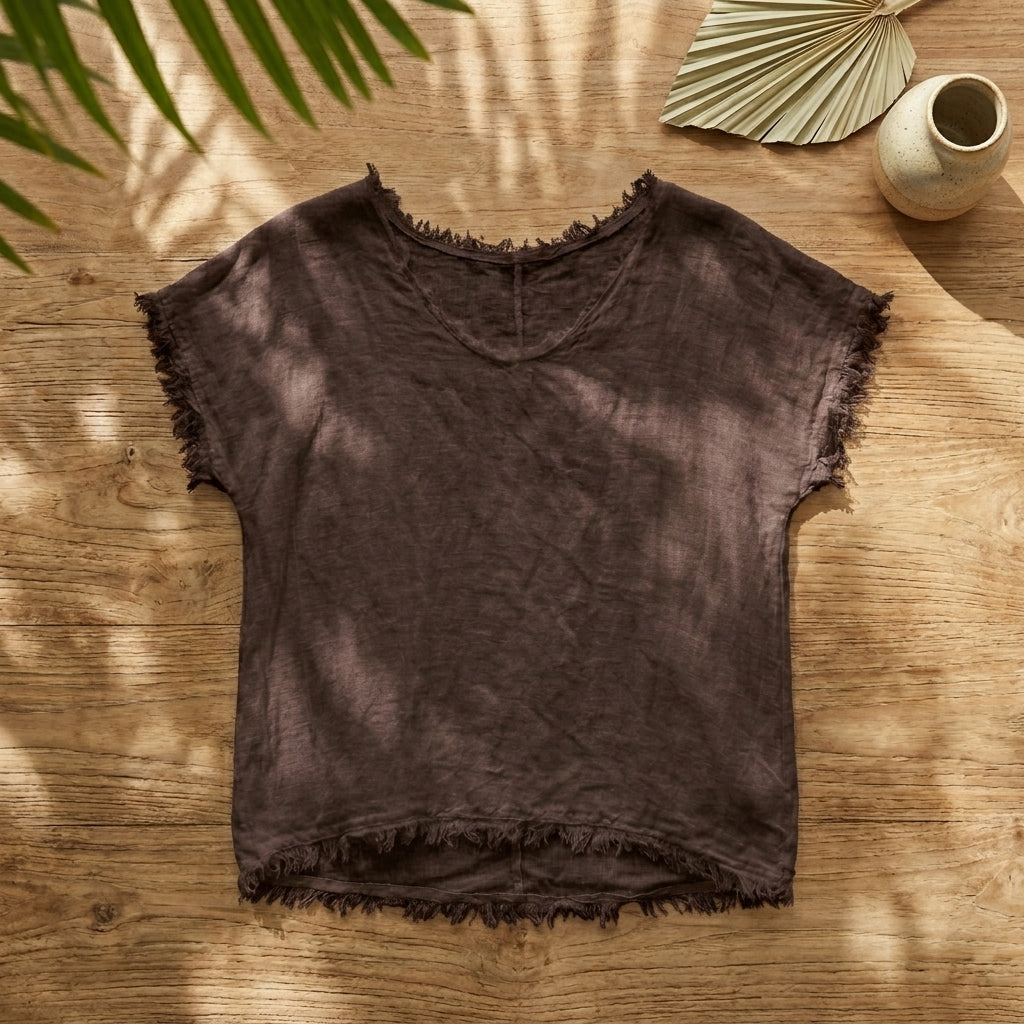 Luna Linen Top