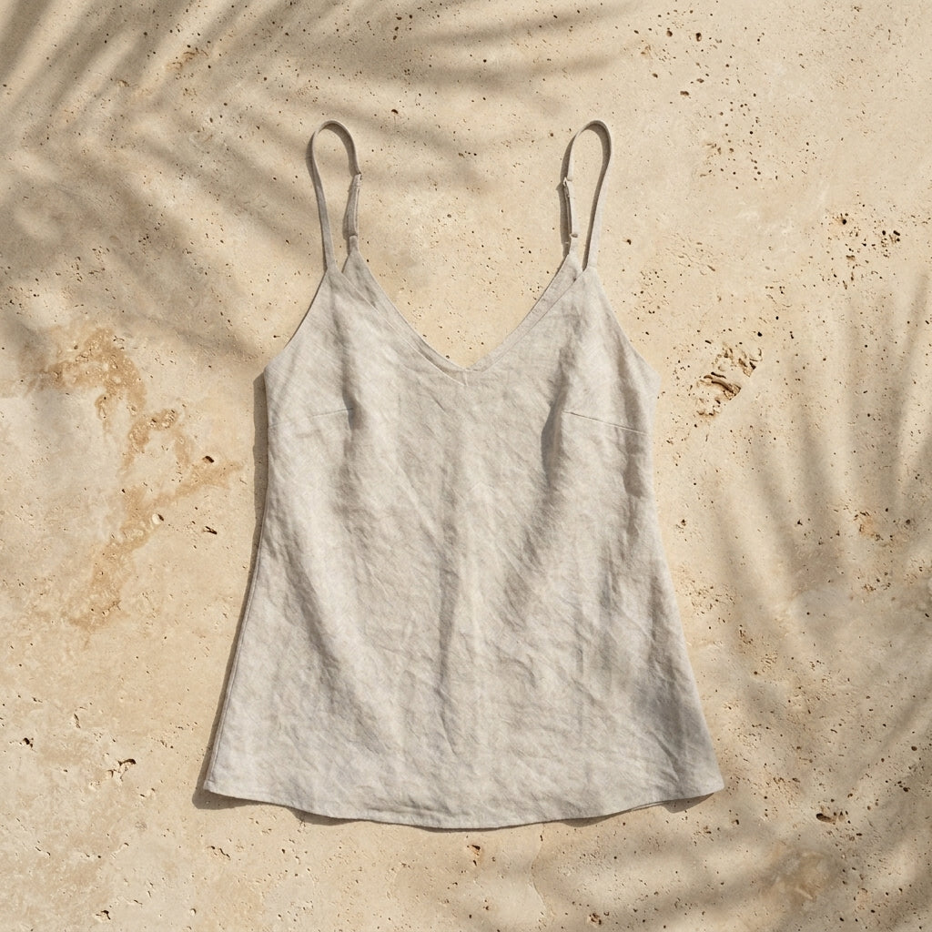 Linen Strappy Top