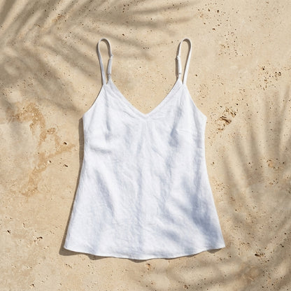 Linen Strappy Top