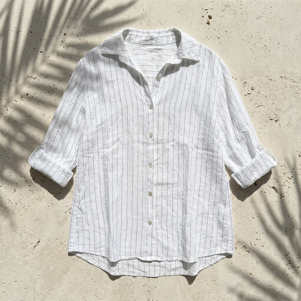 Classic Striped Button-Up Shirt