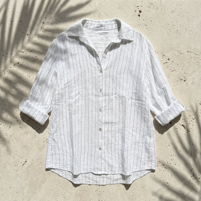 Classic Striped Button-Up Shirt