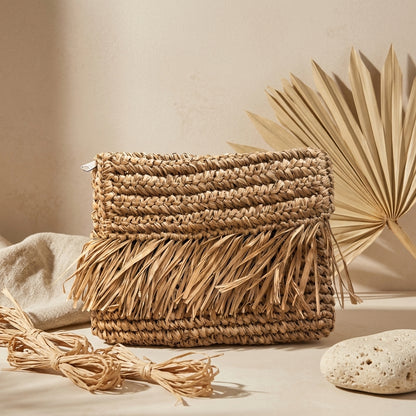 Palma Fringe Clutch