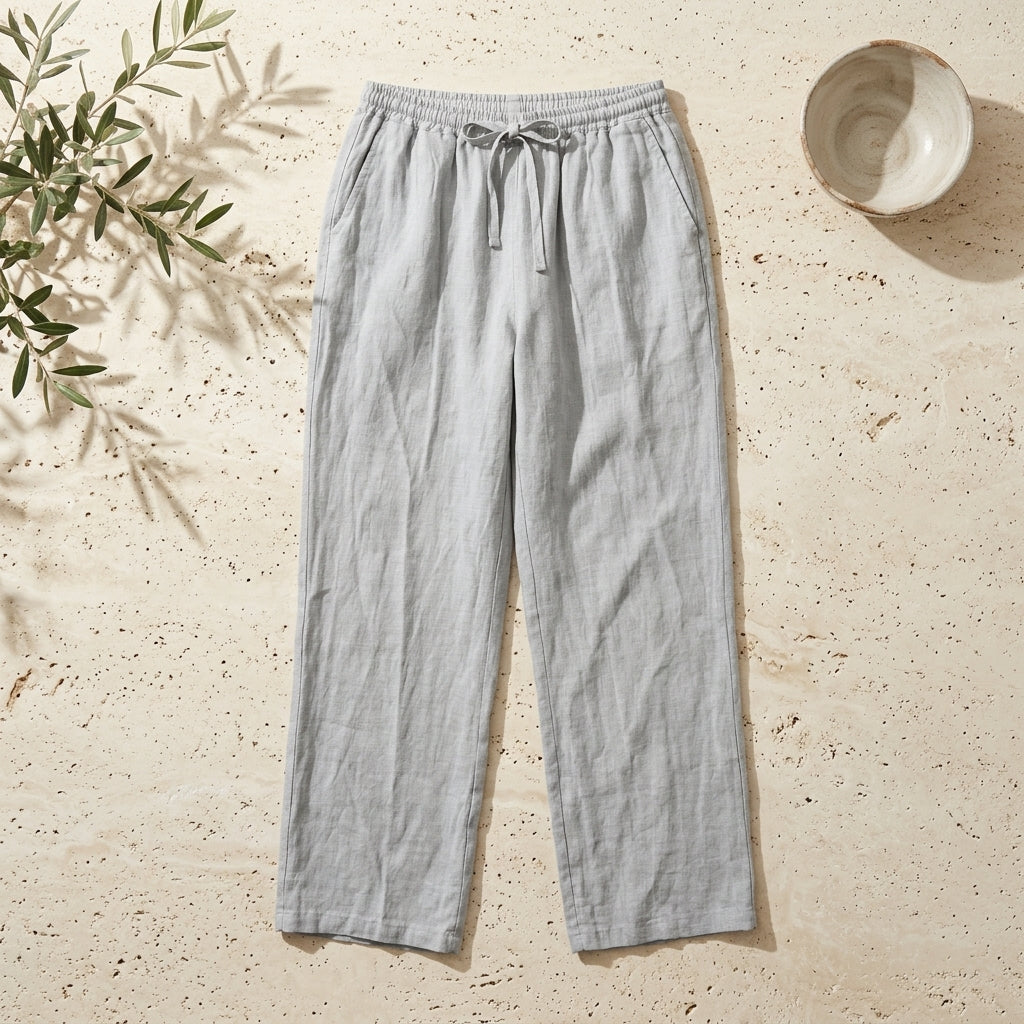 Straight Linen Pants