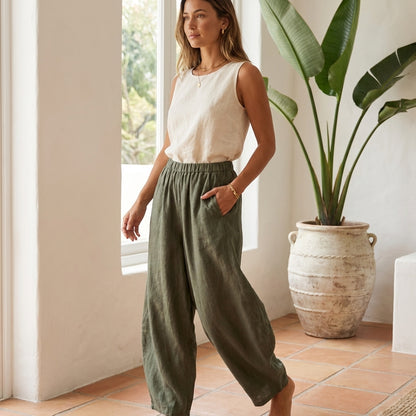 Capri Linen Pants