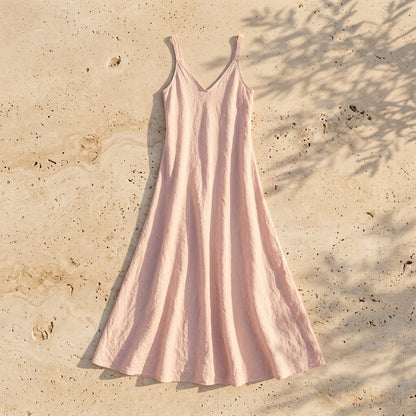 Linen Sleeveless Dress