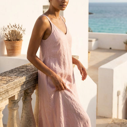 Linen Sleeveless Dress