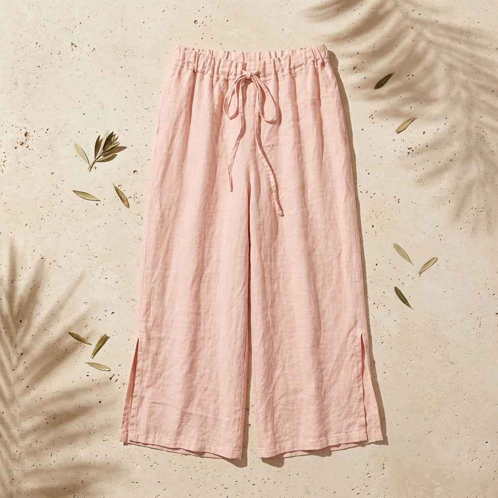 Open Side Linen Pants