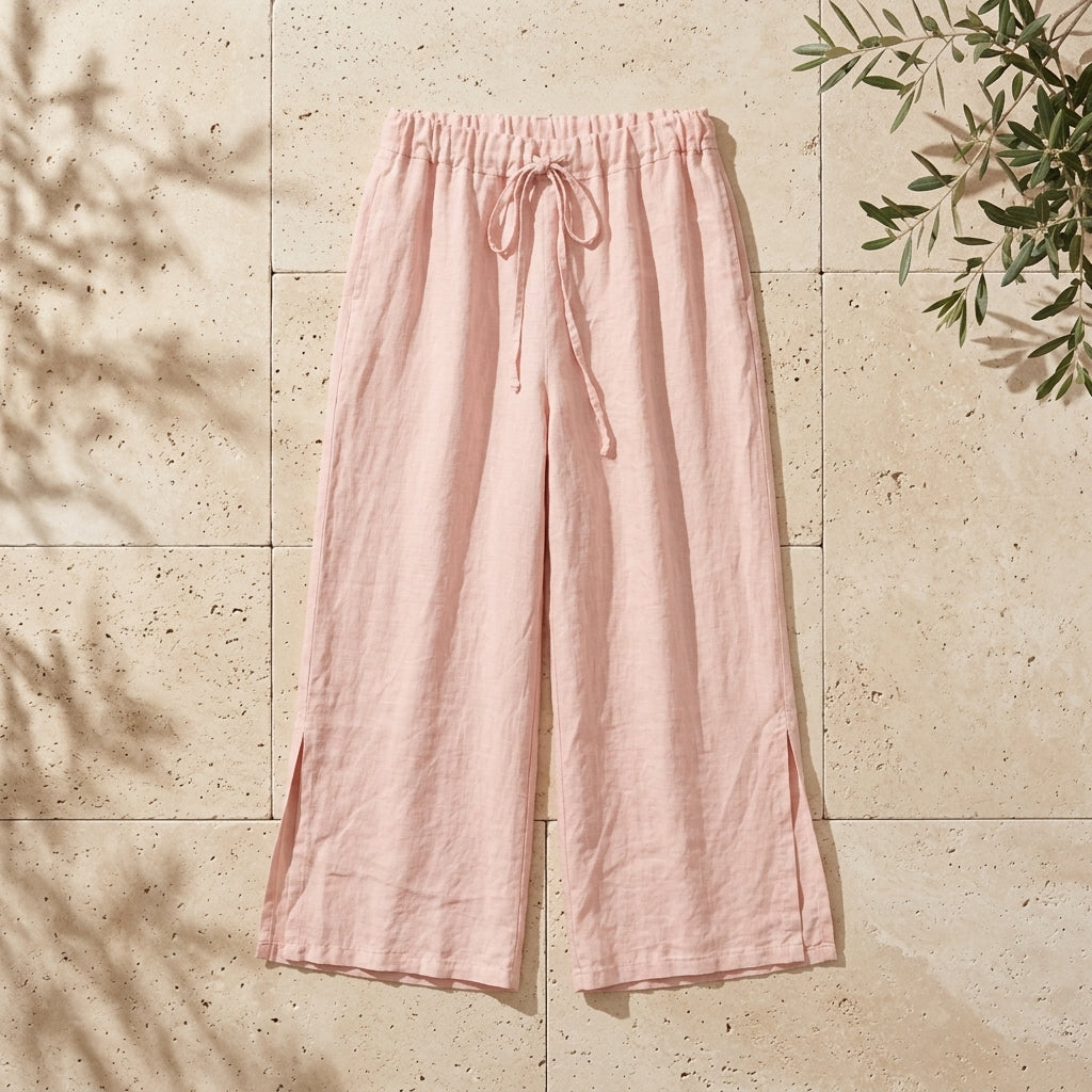 Open Side Linen Pants