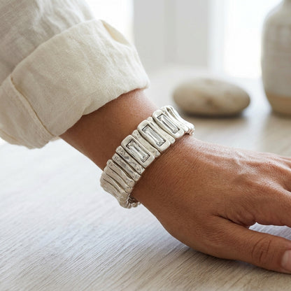 Ravenna Sculpted Crystal Bracelet