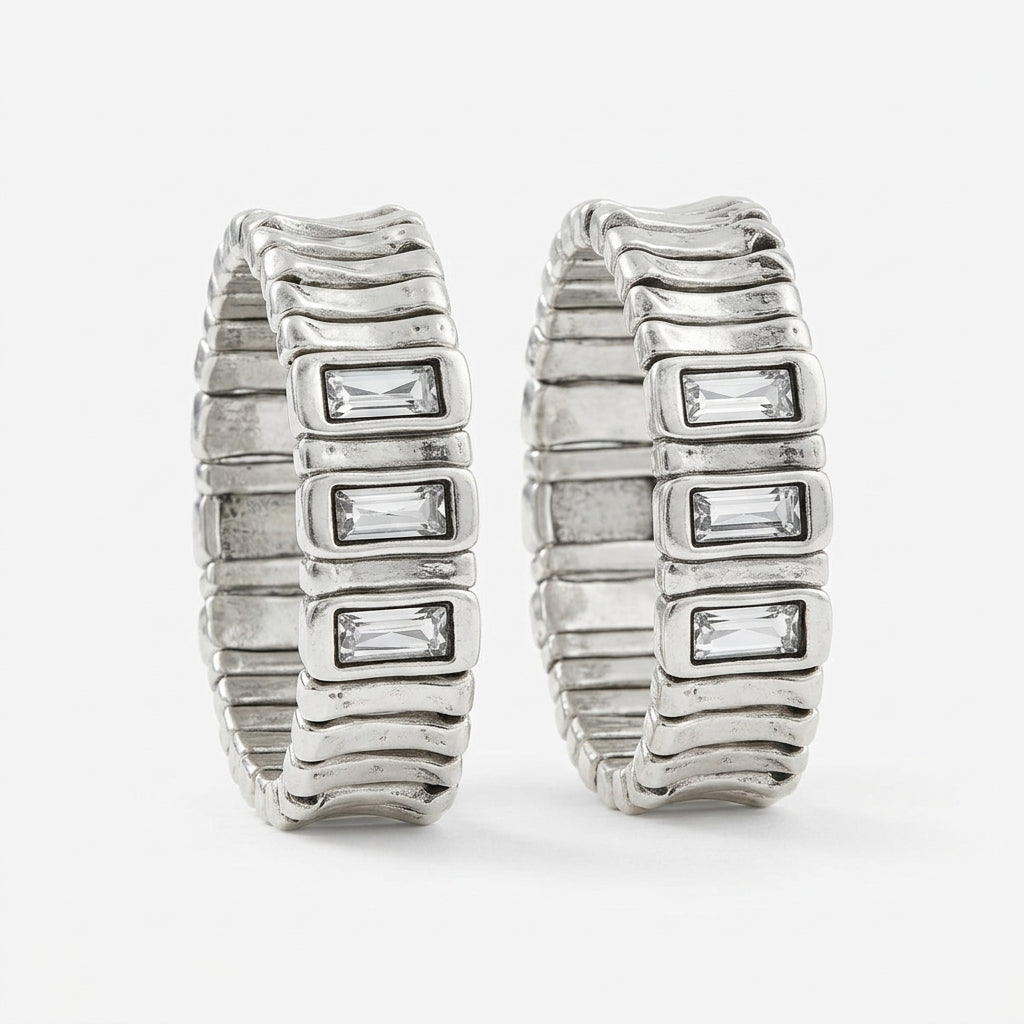 Ravenna Sculpted Crystal Bracelet