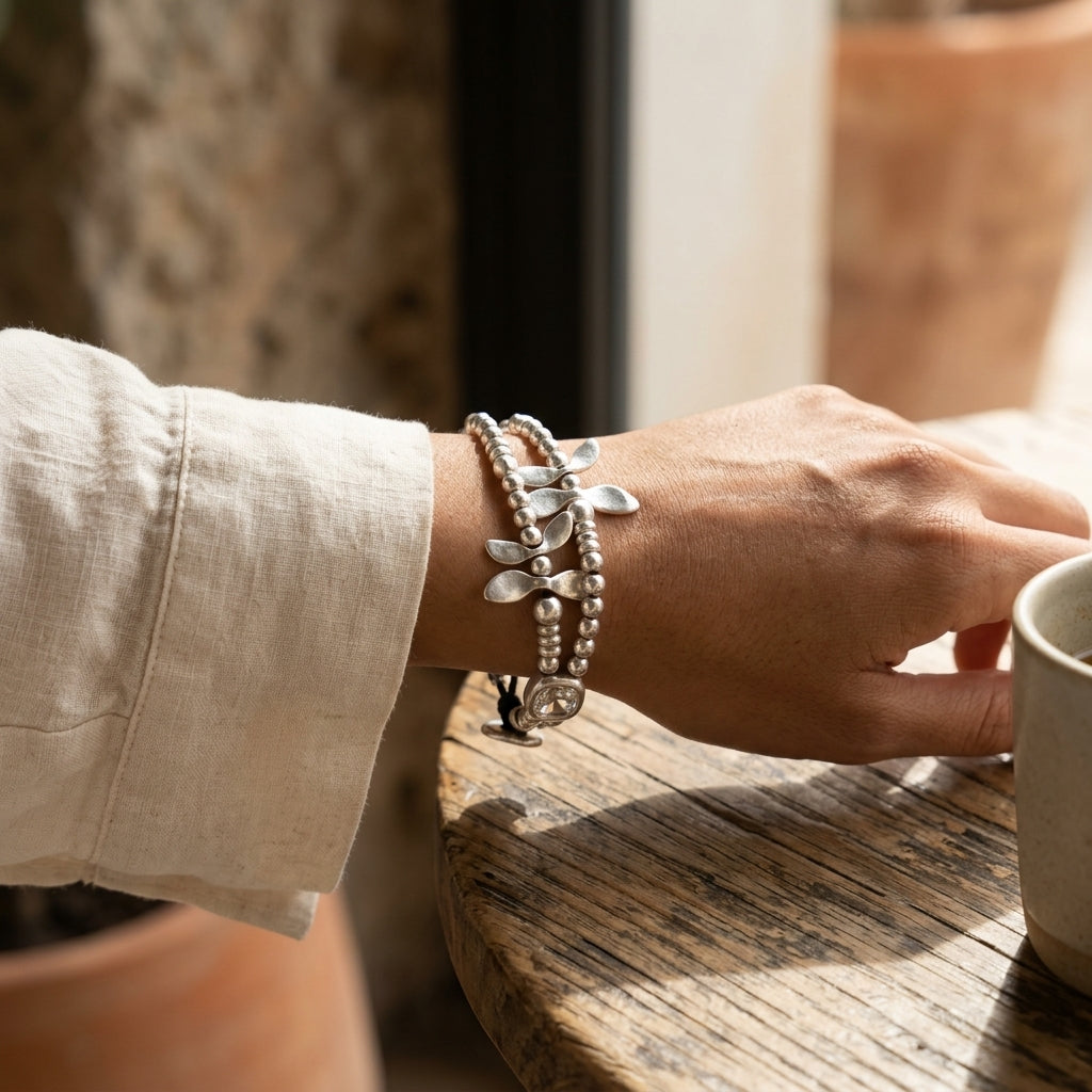 Salerno Botanical Beaded Bracelet