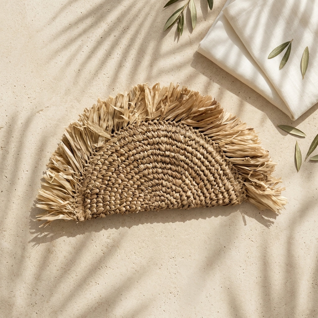 Luna Fringe Clutch – Half Moon