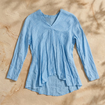 V-Neck Linen Tunic