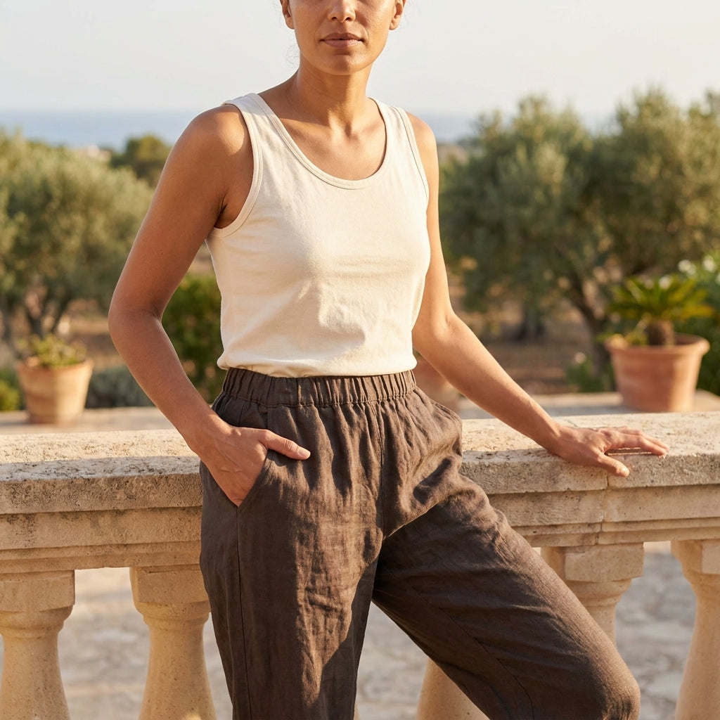 Linen Jogger Pants