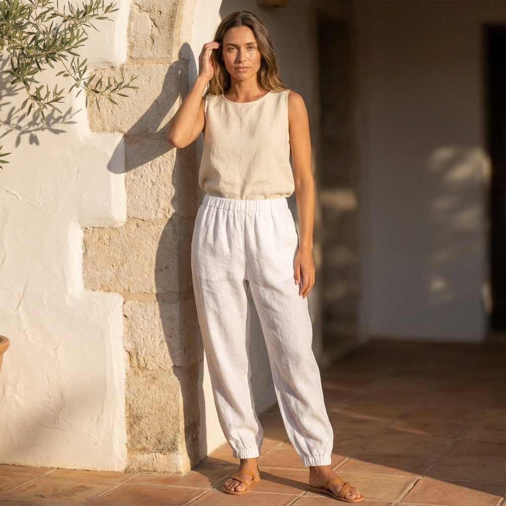 Linen Jogger Pants