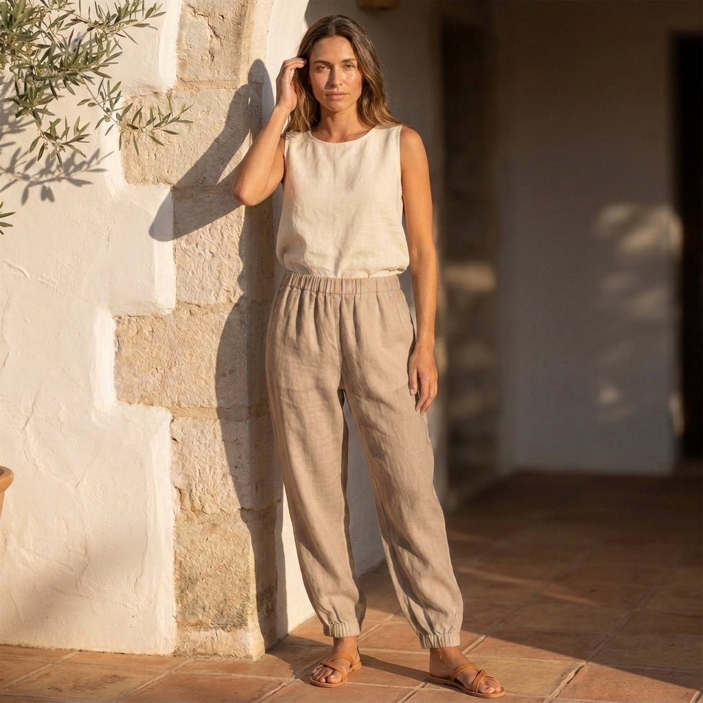 Linen Jogger Pants