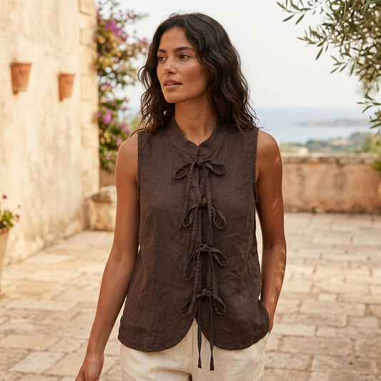 The Aria Tie Vest