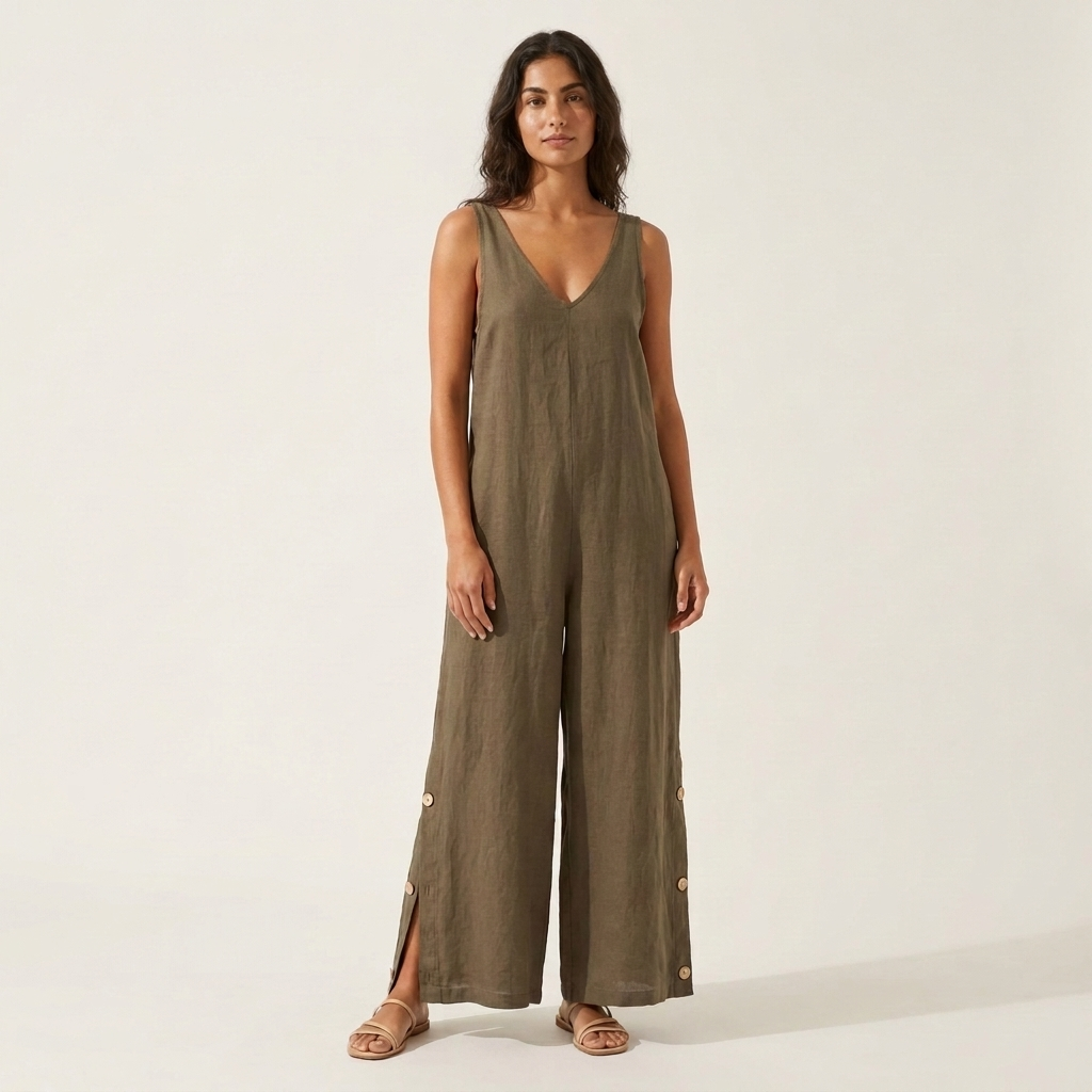 The Capri Linen Jumpsuit